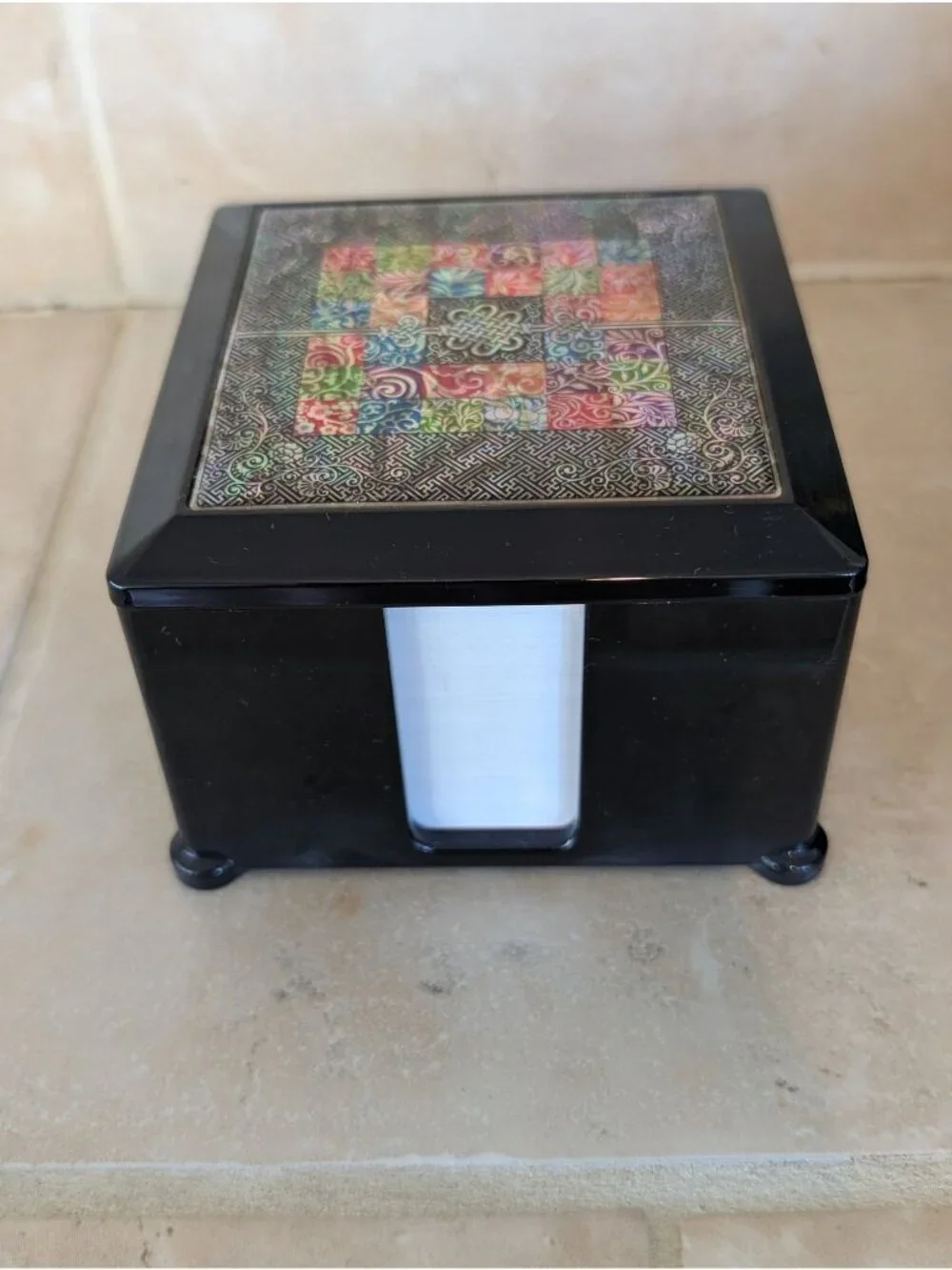 Premium Korean Mother-of-pearl Lacquerware Calendar Asian Culture Rare Find